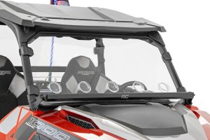 Polaris General 1000 Deluxe Ride Command Edition Windshield - Rough Country - Vented, Scratch Resistant - 2022
